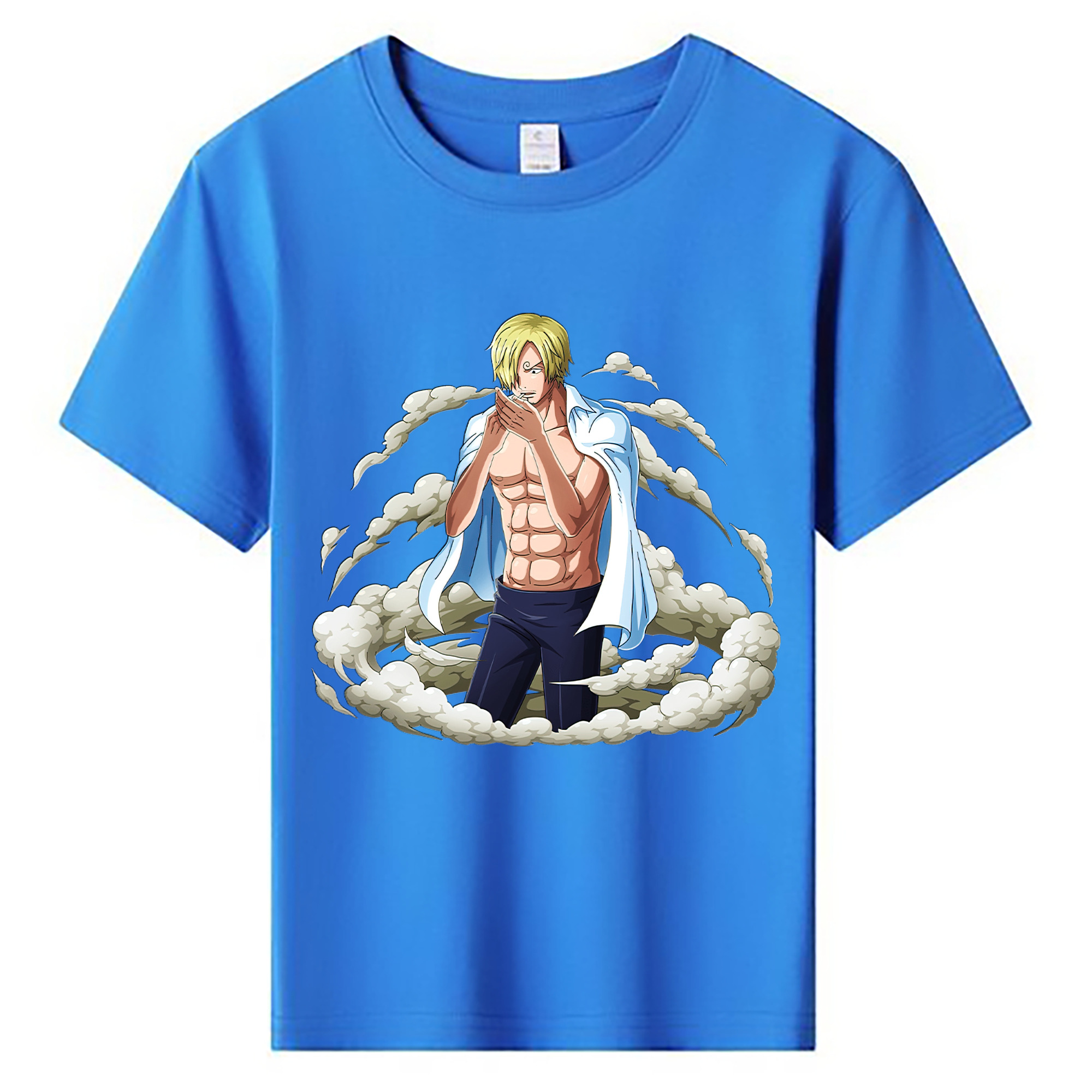 （画像用） ワンピース サンジ ONE PIECE Sanji 綿100％キッズTシャツ（フロントプリント）